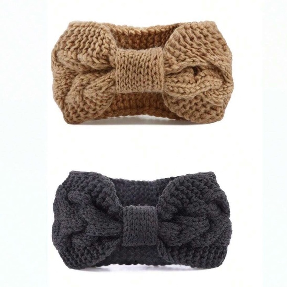 Cozy Chunky Knit Bow Headband main image 4
